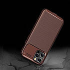Чохол Carbon Case для Apple iPhone 12 Pro Brown, фото 2