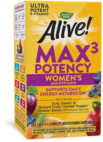 Nature's Way Alive! Max3 Potency Women's Multivitamin Мультивітамінний комплекс для жінок , 90 таб