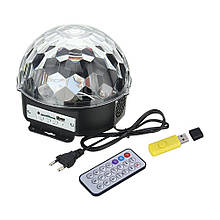 MP3 Диско-куля проектор LED Crystal Magic Ball Light колонка БЕЗ БЛЮТУЗ