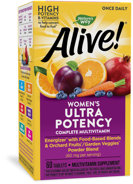 Nature's Way Alive! Women’s Ultra Potency Complete Multivitamin Мультивітамінний комплекс для жінок, 60 таблеток. До 12/2025