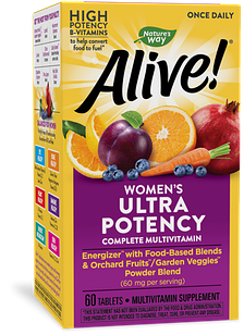 Nature's Way Alive! Women’s Ultra Potency Complete Multivitamin Мультивітамінний комплекс для жінок, 60 таблеток. До 12/2025