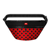 Сумка-бананка WAUDOG Textile Шотландка червона для корму й аксесуарів 33х17х10 см 5694 (4823089328461)