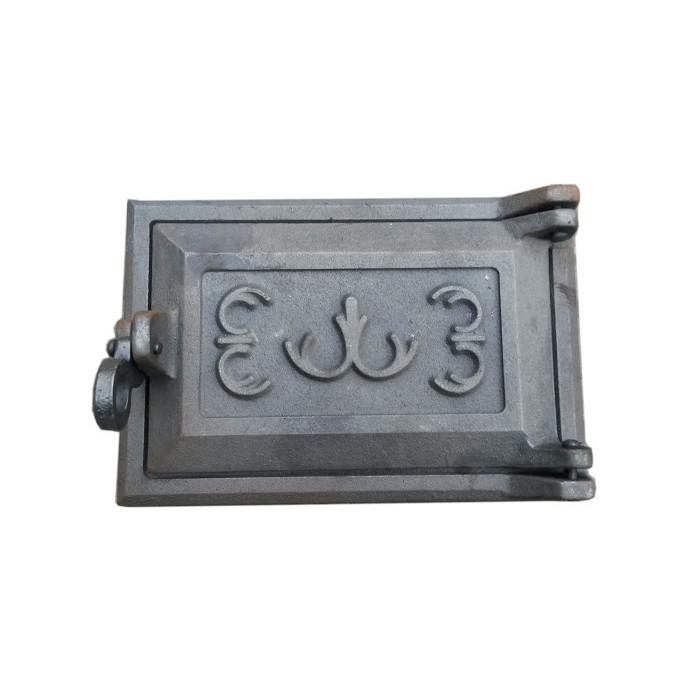 Дверцята піддувальні чавунні Квітка 165*250мм Водолей, фото 1