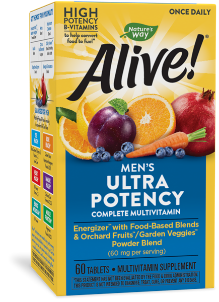 Nature's Way Alive!® Once Daily Men's Ultra Мультивітаміни та мінерали для чоловіків, 60 таб.