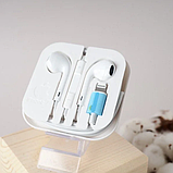 Проводные наушники EarPods Lightning Apple iPhone 5/6/7/7+/8/8+X/XS/XR/11/12/13/14/15 лайтнинг гарнитура айфон, фото 5