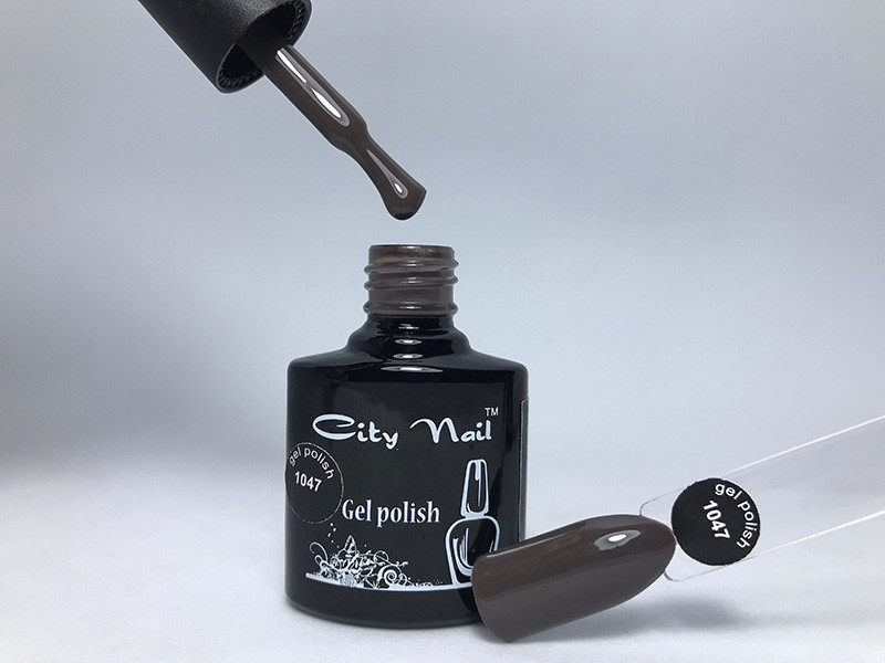 Гель-лак CityNail 1047 шоколадний - Коричневі гель-лаки Шоколадний колір гель-лаку - Гель лак преміум клас
