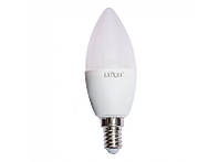 Лампа C37 10W 220V E14 свеча 3000K (048-HE) Luxel led, теплый свет, светодиодная Люксел лампочка свечка