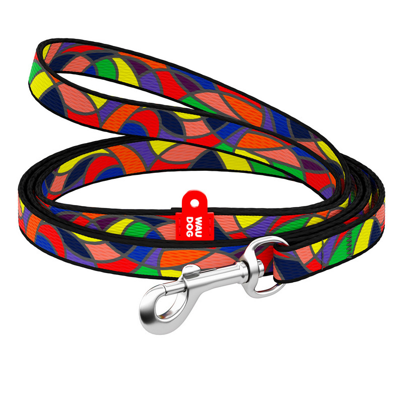 Повідець WAUDOG Nylon Вітраж нейлон різнобарвний 5234 (4823089320625)