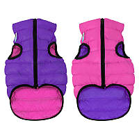 Курточка двостороння AiryVest для собак S35 рожево-фіолетова 1585 (4823089301631)