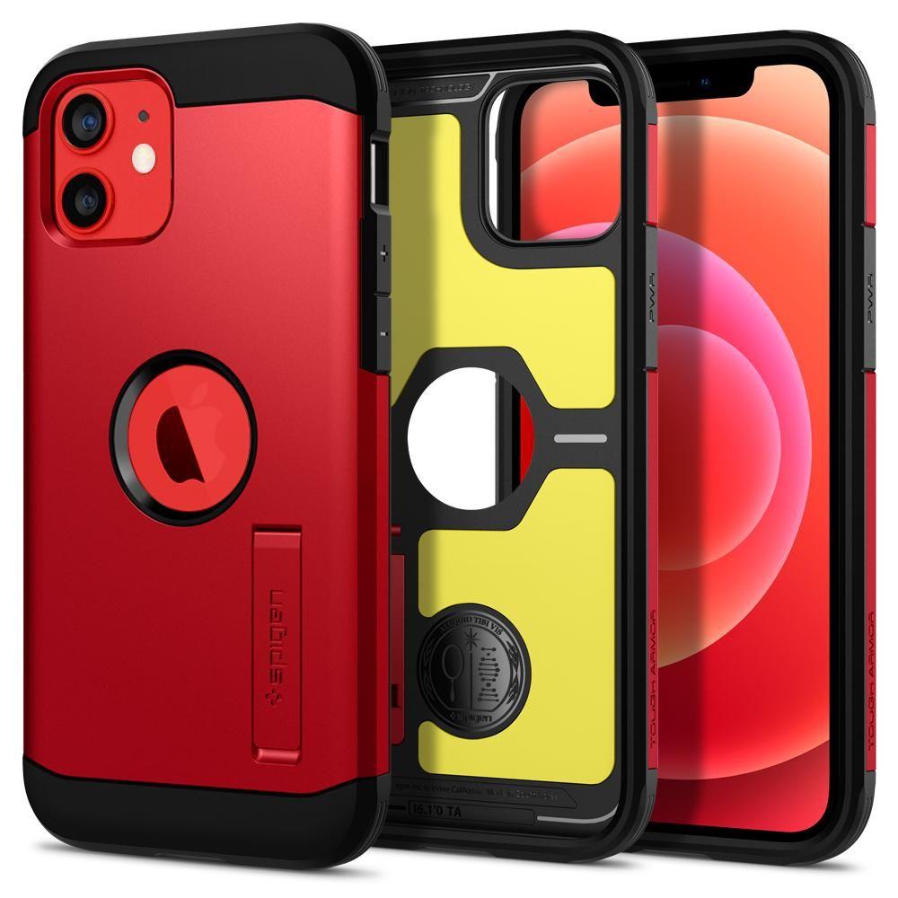 Чохол Spigen для iPhone 12 / iPhone 12 Pro (6.1") — Tough Armor, RED (ACS02253)