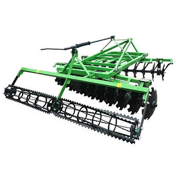 Дискова борона з котком 2,4 м Bomet на мінітрактор навісна