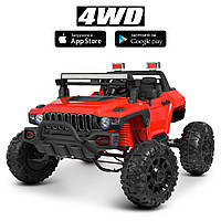 Детский двухместный электромобиль джип багги квадроцикл 4WD Bambi Racer M 4531EBLR-3 Hummer красный 4 мотора *