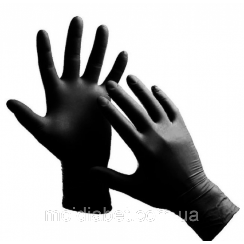 Захисні рукавички з нітрилу Розмір — М (100 шт.)