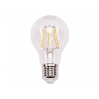 Лампа ФИЛАМЕНТ A60 10W 220V E27 3000K (073-H) Luxel led, теплый свет, светодиодная Люксел лампочка шар
