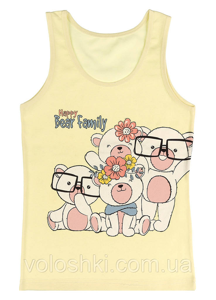 Майка для дівчинки, широка бретель, DONELLA, фото 1