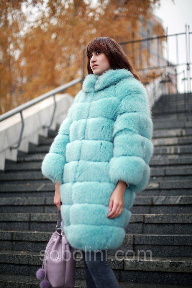 Шуби з песця Saga Furs, в кольорі електрик!, фото 1