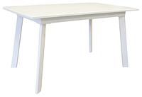 Стол деревянный кухонный Flash white 1200(1600)х750