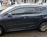 Дефлектори вікон із хром молдингом, Вітровики Lexus RX 2015- (HIC/Тайван), фото 6