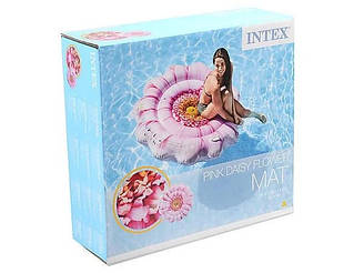 Надувний матрас INTEX Рожева квітка вініл в коробці 58787