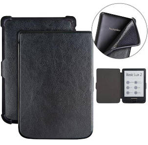 Обкладинка чохол для PocketBook Touch Lux 5 628 автосон чорний, фото 1