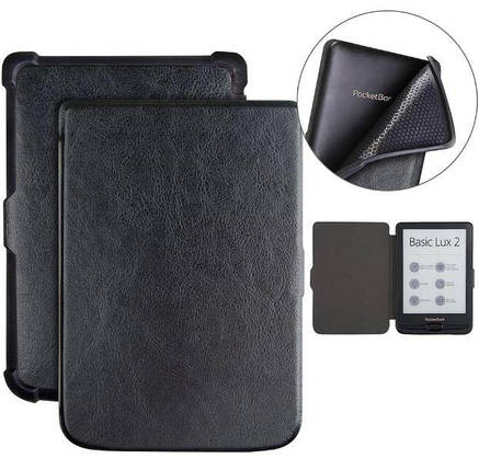 Обкладинка чохол для PocketBook Touch Lux 4 627 автосон червоний, фото 3
