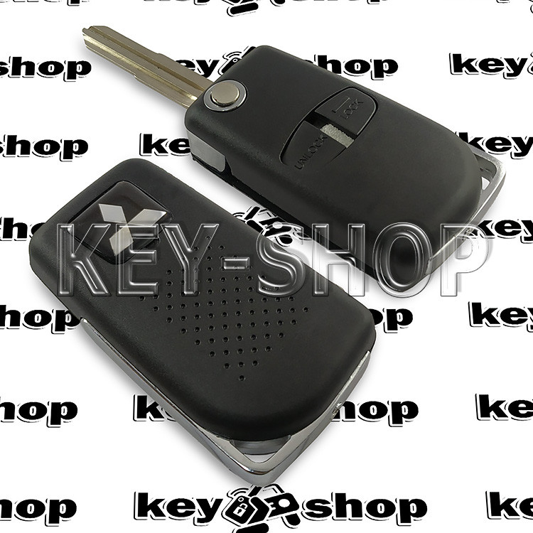 Корпус выкидного авто ключа для MITSUBISHI (Митсубиси) 2 - кнопки с лезвием MIT8 (под переделку) - фото 3 - id-p489483857