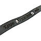 Шкіряний чорний браслет із гравіюванням із двох сторін, фото 5