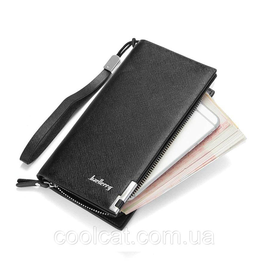 Чоловічий клатч стильний гаманець Baellerry Classic (19 х 10 х 3,5 см) / Чоловіче портмоне
