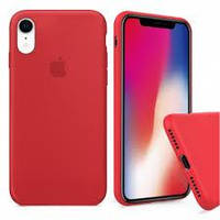 Чехол Silicone Case для iPhone XR Red(силиконовый чехол красный силикон кейс на айфон Хр 10р) FULL
