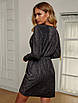 Красива люрексова сукня на запах, фото 2