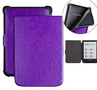 Обложка чехол для PocketBook 632 Touch HD 3 автосон фиолетовый