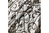 Захисний антиалергенний наматрацник білий з вензелями 140х200 бязь/синтепон (2234), фото 4