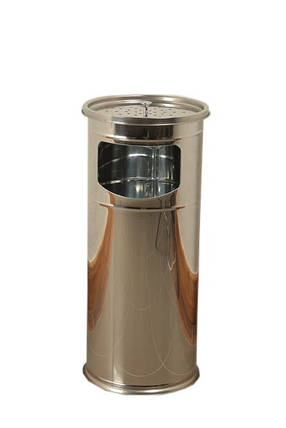 Урна-попільничка вулична сміттєва глянсова нержавіюча сталь підлогова COLUMN 495C Eformetal Туреччина, фото 1