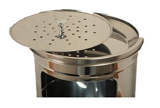 Урна-попільничка вулична сміттєва глянсова нержавіюча сталь підлогова COLUMN 495C Eformetal Туреччина, фото 3