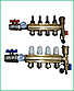 Колектор теплої підлоги AquaWorld для низькотемпературних систем на 3 контуру, фото 2