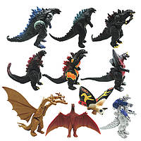 Набір фігурок Годзілла і монстри 10в1, 9 см - Godzilla & monsters