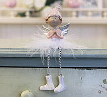 Декоративна новорічна іграшка Ангел, що молиться, h7см Гранд Презент 1016569-1 молящийся