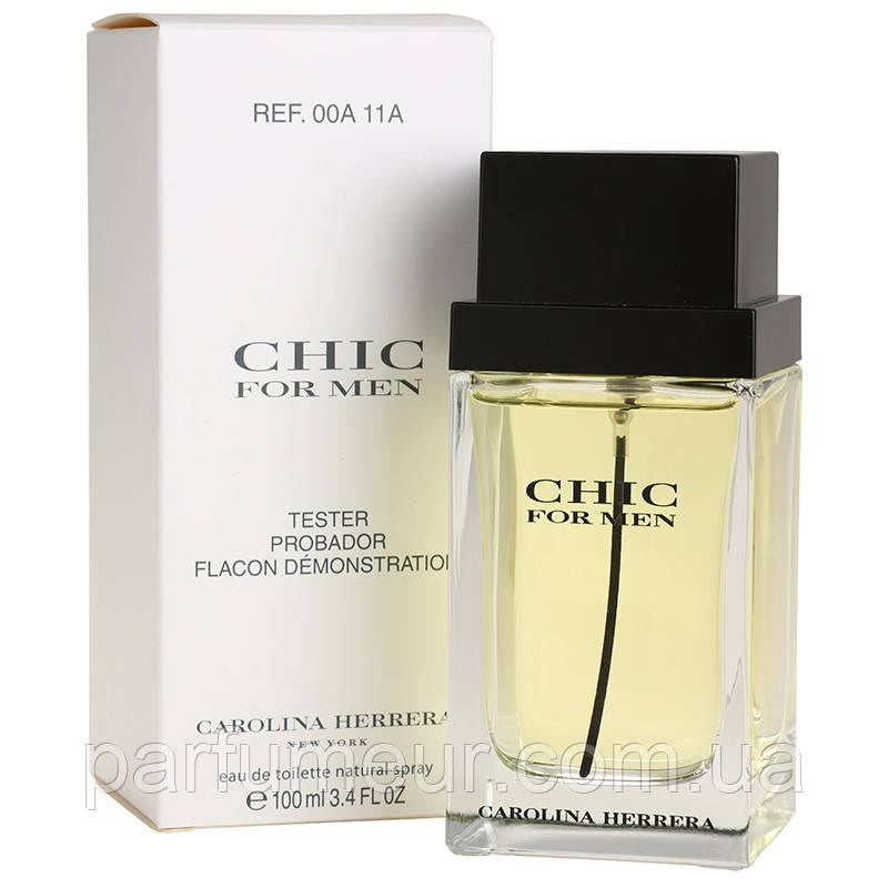 Chic For Men Carolina Herrera eau de toilette 100 ml TESTER, фото 1