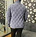 Жіночий в'язаний светр стійка, фото 7