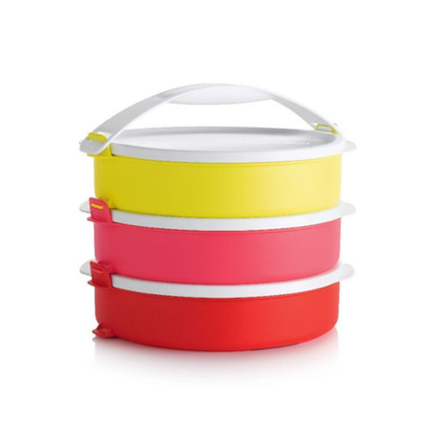 Набір контейнерів Tupperware Парад круглі з ручкою (3 шт по 880 мл) (РП2193), фото 1