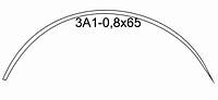 3А1 0,8 х 65 Игла хирургическая изогнутая 3/8 окружности 50 шт. MDK