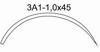3А1 1,0 х 45 Игла хирургическая изогнутая 3/8 окружности 50 шт. MDK