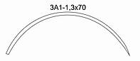 3А1 1,3 х 70 Игла хирургическая изогнутая 3/8 окружности 50 шт. MDK