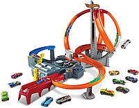 Трек Хот Вилс Головокружительные виражи Hot Wheels Spin Storm Track Set