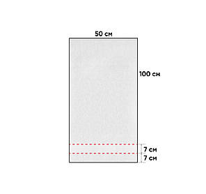 Іменний махровий рушник жовтий з вишитим ім'ям на замовлення Atteks - 1534, фото 3