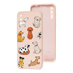 Чохол Wave Fancy для Huawei P Smart S / Y8p Dogs Pink Sand