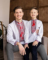 Сімейні вишиванки Орнамент тато-син Familly look