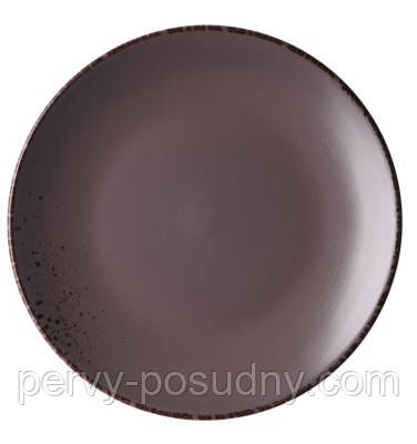 Тарілка обідня Ardesto Lucca 26 см Brown Grey