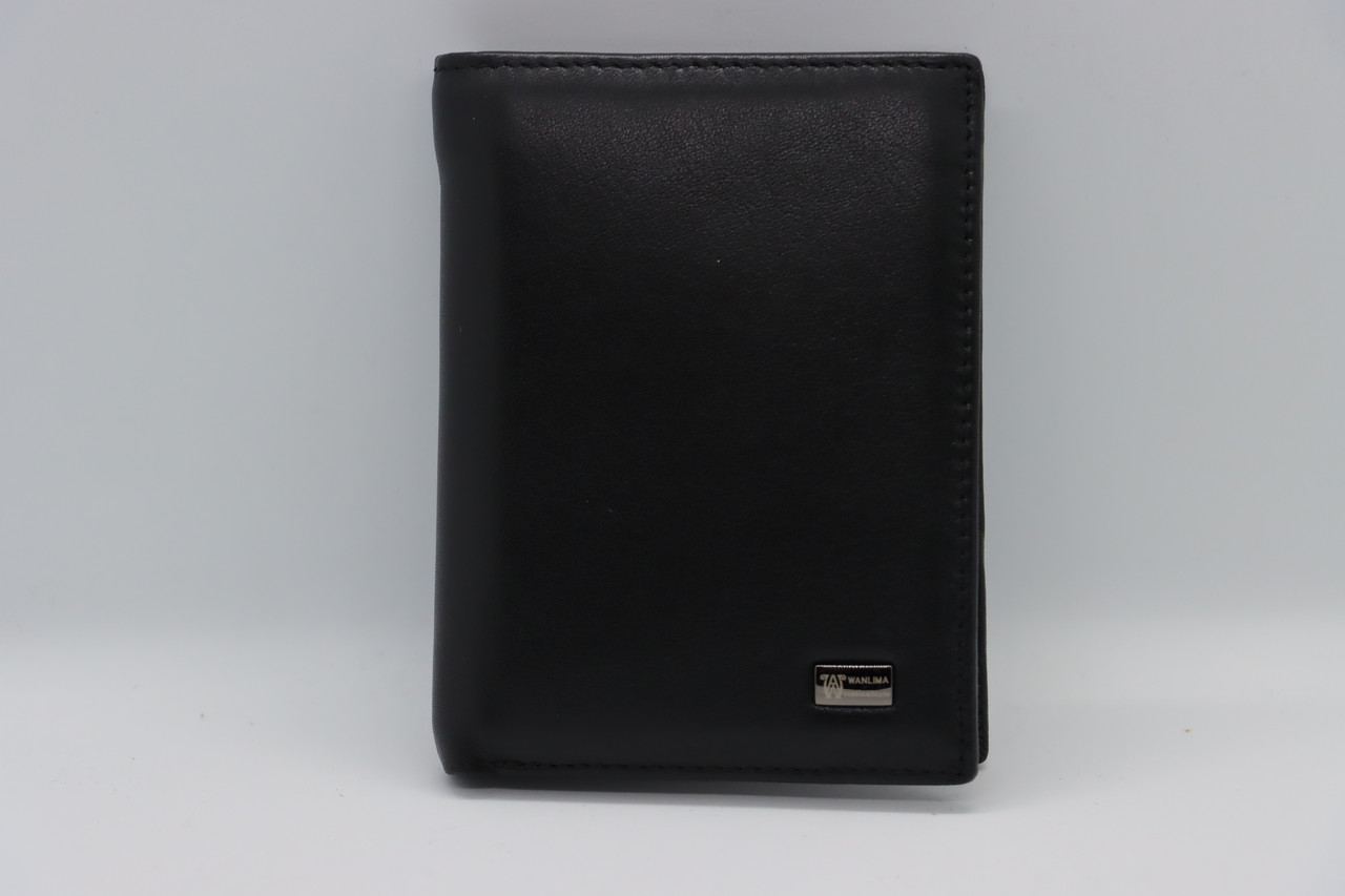 Чоловічий шкіряний гаманець Wanlima 22528501973a1 Black