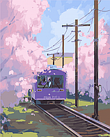 Картина для рисования по номерам на холсте Поезд к Синдзюку 40*50 Art Craft 10533-AC